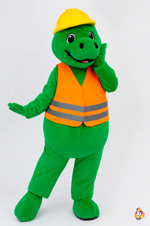 Dinozaur budowlaniec – strój maskotki