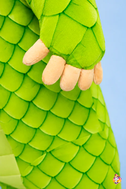 Mascottepak Groen gordeldier – detail