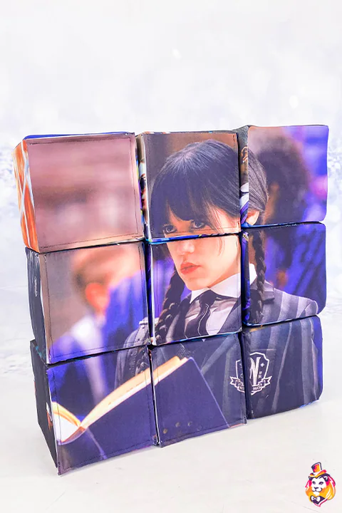 Cubi puzzle Ragazza oscura – gioco per feste, dettaglio