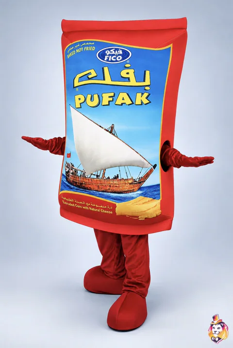 Mascottepak Snackzak – vooraanzicht