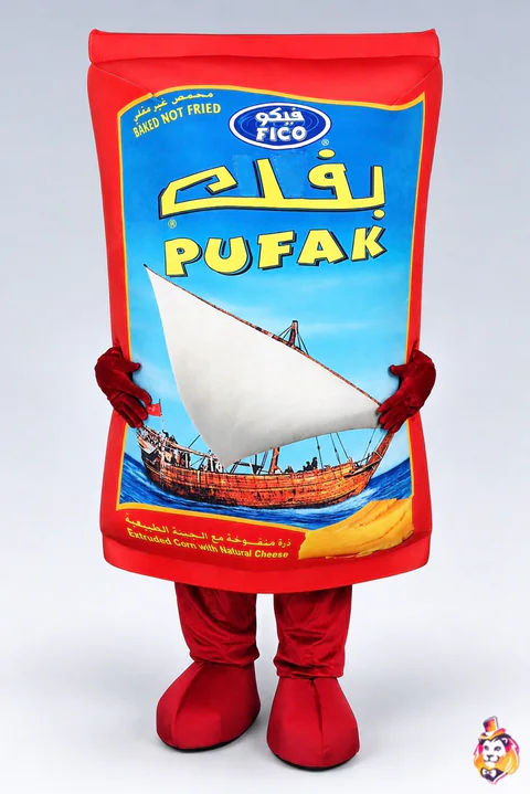 Mascottepak Snackzak – detail