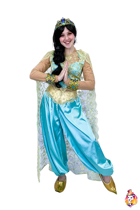 Kostim za animatore Orijentalna princeza u tirkiznom