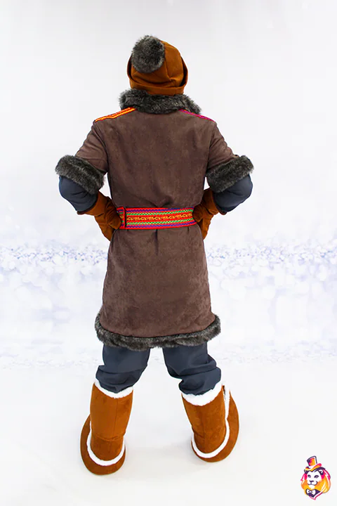 Montanaro del Nord – costume per animatori, vista posteriore