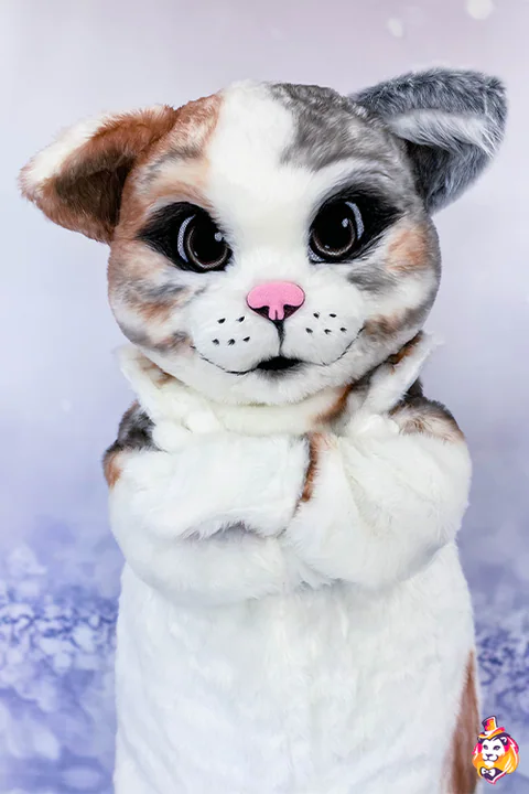 Mascottepak Kater Marshmallow – detail