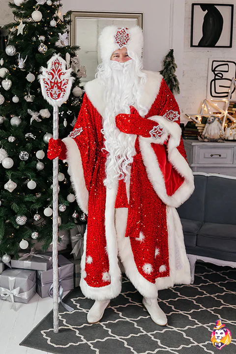 Santa Claus Royal Red Party Entertainer Costume