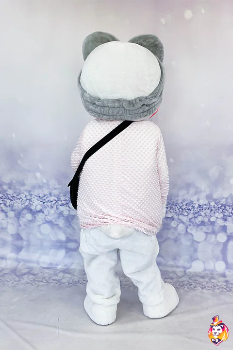 White Duck mascot costume — back view