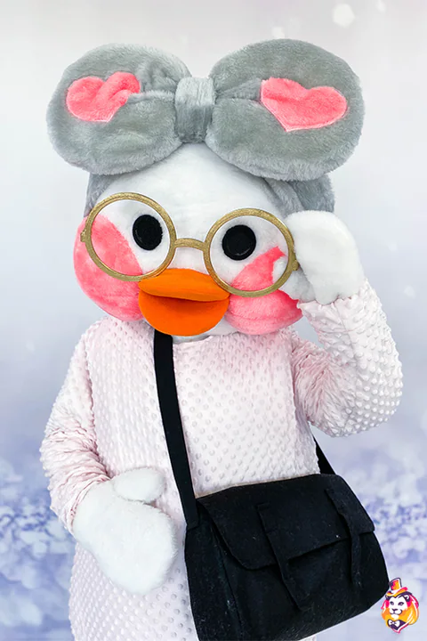 White Duck mascot costume — detail