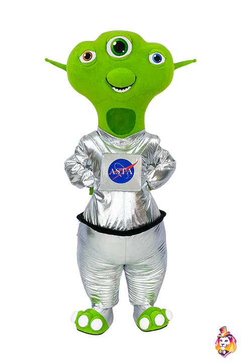 Three-Eyed Alien Mascot Costume
