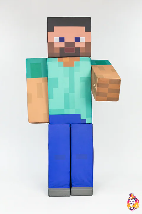 Super Digger Blue Mascot Costume