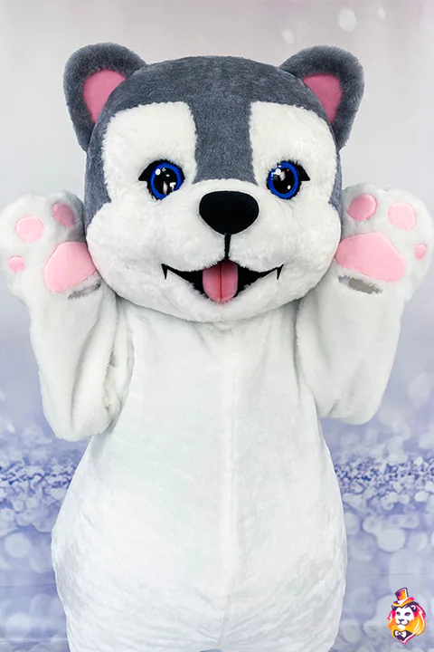Husky – strój maskotki, detal