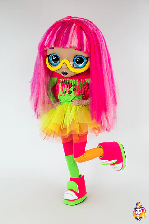 Doll Neon Mascot Costume