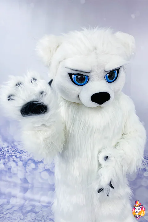Polar Bear mascot costume — detail