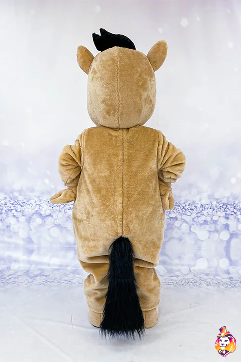 Foal mascot costume — back view