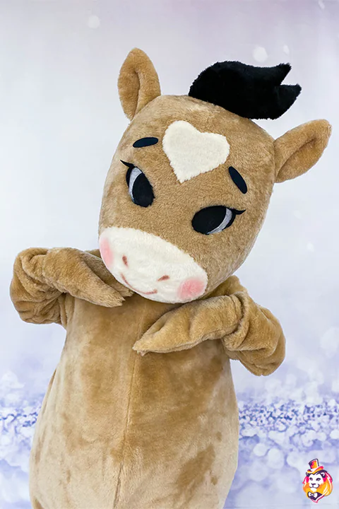 Foal mascot costume — detail