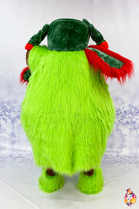 Forest Man mascot costume — back view