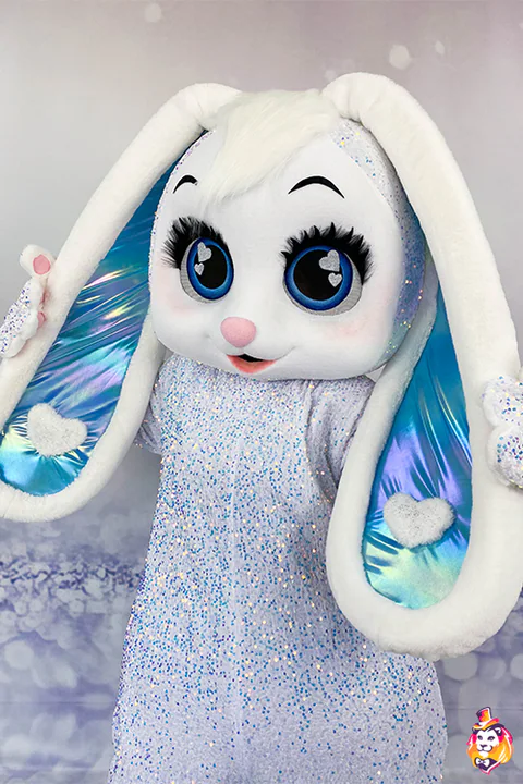 Mascottepak Konijn Saffier – detail